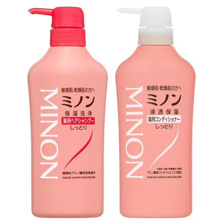 药用保湿洗净洗发水/护发素 / MINON | 蜜浓